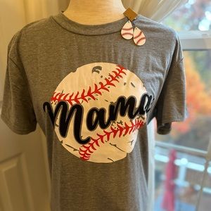 ⚾️ Baseball Mama t-shirt & earrings